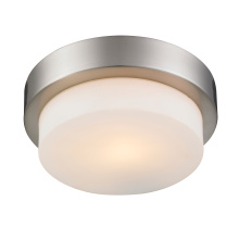 Golden 1270-09 PW - Wry Lighting Morgon 1-light Flush Mount in Pewter